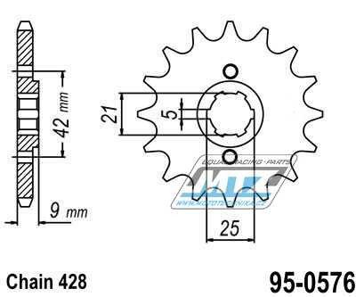 Retezove Kolecko Pastorek 95 0576 19zubu Esjot Yamaha Xt350n S T U W A B D E F G H J K L M Xt350c N S T U W A B D E F G H J K L M 85 00 Restamxshop Resta Racing