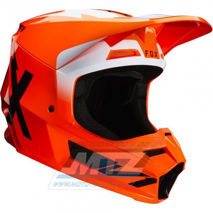 Pilba FOX V1 WERD Helmet MX20 Orange Fluo - oranov (velikost XL)