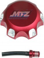 Víčko nádrže Alu - Honda CR85 / 00-07 + CRF150R / 07-22 + XR400 / 96-04 - červené