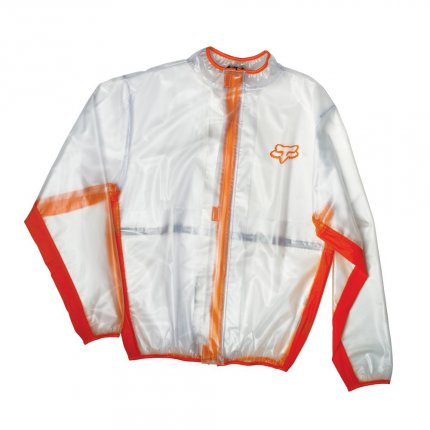 Pltnka FOX Fluid MX Jacket - prhledn - oranov