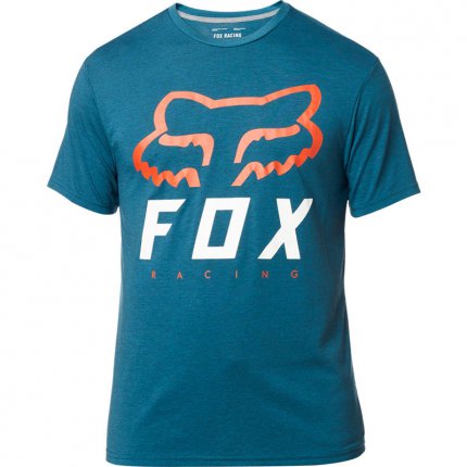 Triko FOX Heritage Forger Tech Tee Heather Midnight Blue - velikost XL