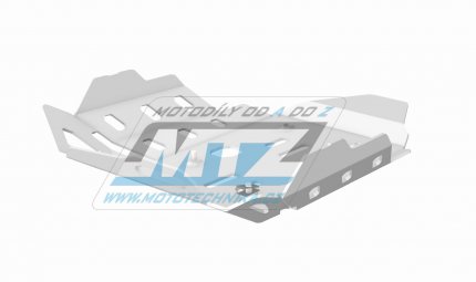 Kryt pod motor hlinkov Dual Sport - BMW R1200GS / 08-12 + R1200GS Adventure / 08-13 - barva stbrn Ice Polished