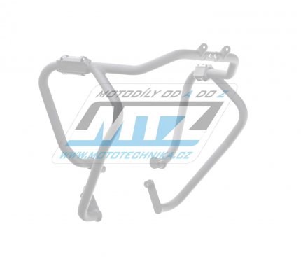 Padac rm Dual Sport Crash Bar - KTM 250 Adventure  / 21-22 + 390 Adventure  / 20-22 - barva stbrn Ice Polished