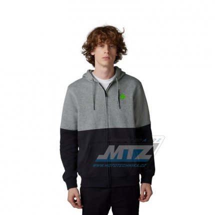 Mikina pnsk Fox X Kawi Zip Fleece - erno-ed (velikost M)