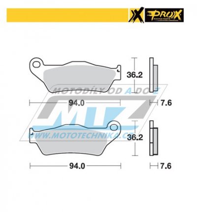 Destiky brzdov DP617 - PROX 37.102202