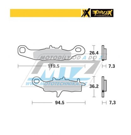 Destiky brzdov DP326 - PROX 37.106202