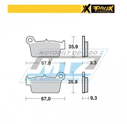 Destiky brzdov DP940 - PROX 37.201302