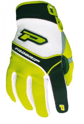 Rukavice motokros dtsk PROGRIP 4009 - fluo lut - velikost XXS