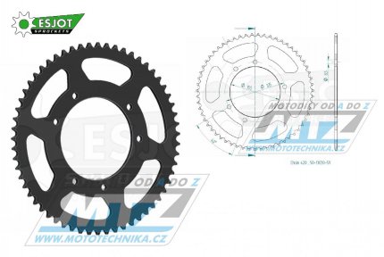 Rozeta ocelov (pevodnk) 1131-59zub ESJOT 50-13030-59 - Malaguti 50 XSM+50 XTM + Rieju 50 RS3 Pro+50 MRX+50 MRT + MBK 50 X-Limit + Yamaha DT50R + Gas Gas 50 Rookie + Peugeot 50 XP6+XPS50 T + Aprilia 50 RX + Derbi 50 SendaR + Gilera 50 RCR