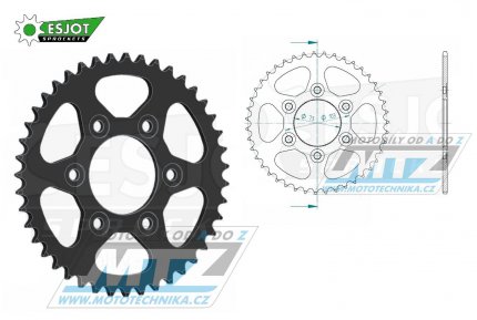 Rozeta ocelov (pevodnk) 29052-42zub ESJOT 50-29052-42 - Ducati Multistrada 950 (S) / 17-22 + Desert X950 / 22-23 + Multistrada V4/S 1158 / 21-22