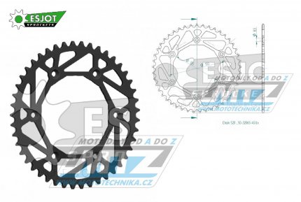 Rozeta ocelov (pevodnk) 0897-45zub ESJOT ULTRALIGHT 50-32065-45L Offroad (ern) - KTM SX+SXF+EXC+EXCF + SMR+SMC+EGS+MXC+SXC + LC4+Adventure+Duke+Enduro+Rallye + Husaberg TE+FE+FC+FS + Husqvarna TC+TE+FC+FE+TX+FX + Enduro+Supermoto+Vitpilen+Svart