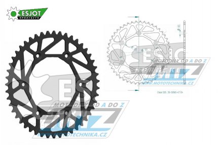 Rozeta ocelov (pevodnk) 0897-47zub ESJOT ULTRALIGHT 50-32065-47L Offroad (ern) - KTM SX+SXF+EXC+EXCF + SMR+SMC+EGS+MXC+SXC + LC4+Adventure+Duke+Enduro+Rallye + Husaberg TE+FE+FC+FS + Husqvarna TC+TE+FC+FE+TX+FX + Enduro+Supermoto+Vitpilen+Svart