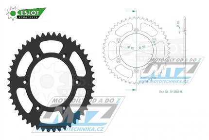 Rozeta ocelov (pevodnk) 0897-48zub ESJOT 50-32065-48 (ern) - KTM SX+SXF+EXC+EXCF + SMR+SMC+EGS+MXC+SXC + LC4+Adventure+Duke+Enduro+Rallye + Husaberg TE+FE+FC+FS + Husqvarna TC+TE+FC+FE+TX+FX + Enduro+Supermoto+Vitpilen+Svartpilen + Gas-Gas MC+M