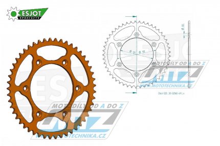 Rozeta ocelov (pevodnk) 0897-49zub ESJOT ULTRALIGHT 50-32065-49-LO Offroad (oranov) - KTM SX+SXF+EXC+EXCF + SMR+SMC+EGS+MXC+SXC + LC4+Adventure+Duke+Enduro+Rallye + Husaberg TE+FE+FC+FS + Husqvarna TC+TE+FC+FE+TX+FX + Enduro+Supermoto+Vitpilen+