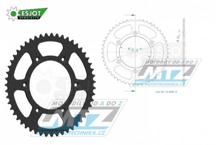 Rozeta ocelov (pevodnk) 0897-51zub ESJOT 50-32065-51 (ern) - KTM SX+SXF+EXC+EXCF + SMR+SMC+EGS+MXC+SXC + LC4+Adventure+Duke+Enduro+Rallye + Husaberg TE+FE+FC+FS + Husqvarna TC+TE+FC+FE+TX+FX + Enduro+Supermoto+Vitpilen+Svartpilen + Gas-Gas MC+M