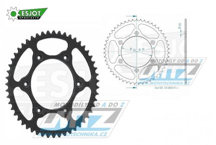 Rozeta ocelov (pevodnk) 0897-51zub ESJOT ULTRALIGHT 50-32065-51-L Offroad (ern) - KTM SX+SXF+EXC+EXCF + SMR+SMC+EGS+MXC+SXC + LC4+Adventure+Duke+Enduro+Rallye + Husaberg TE+FE+FC+FS + Husqvarna TC+TE+FC+FE+TX+FX + Enduro+Supermoto+Vitpilen+Svar