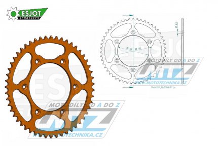 Rozeta ocelov (pevodnk) 0897-51zub ESJOT ULTRALIGHT 50-32065-51-LO Offroad (oranov) - KTM SX+SXF+EXC+EXCF + SMR+SMC+EGS+MXC+SXC + LC4+Adventure+Duke+Enduro+Rallye + Husaberg TE+FE+FC+FS + Husqvarna TC+TE+FC+FE+TX+FX + Enduro+Supermoto+Vitpilen+