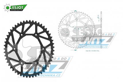 Rozeta ocelov (pevodnk) 0897-51zub ESJOT ULTRALIGHT 50-32065-51L Offroad (ern) - KTM SX+SXF+EXC+EXCF + SMR+SMC+EGS+MXC+SXC + LC4+Adventure+Duke+Enduro+Rallye + Husaberg TE+FE+FC+FS + Husqvarna TC+TE+FC+FE+TX+FX + Enduro+Supermoto+Vitpilen+Svar