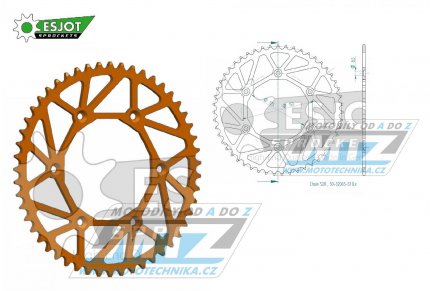 Rozeta ocelov (pevodnk) 0897-51zub ESJOT ULTRALIGHT 50-32065-51LO Offroad (oranov) - KTM SX+SXF+EXC+EXCF + SMR+SMC+EGS+MXC+SXC + LC4+Adventure+Duke+Enduro+Rallye + Husaberg TE+FE+FC+FS + Husqvarna TC+TE+FC+FE+TX+FX + Enduro+Supermoto+Vitpilen+