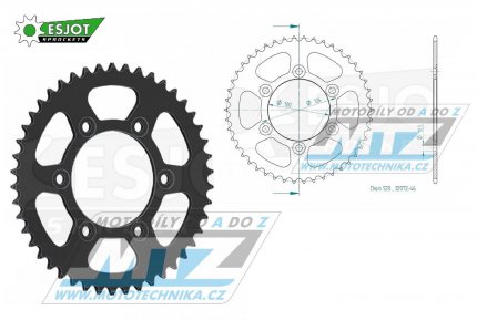 Rozeta ocelov (pevodnk) 0735-46zub ESJOT 50-32072-46 - Ducati 907 I.E. + 750 Sport + 800 Sport + 600SS + 750SS + 800SS + 900SS + 851SP + 851 Strada + 600 Monster + 620 Monster i.e. + 750 Monster + 800 Monster Dark + 900 Monster + 907 Paso Sports