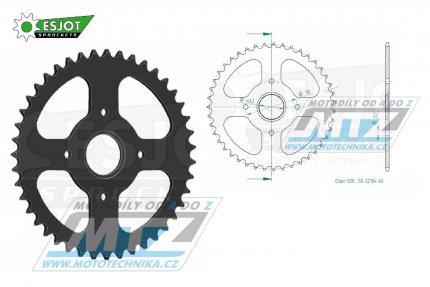 Rozeta ocelov (pevodnk) 32104-43zub ESJOT 50-32104-43