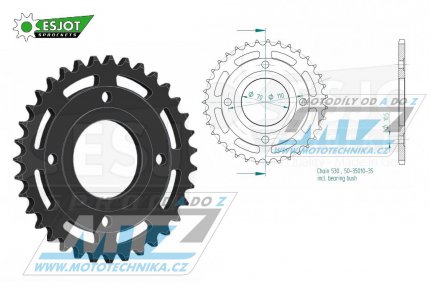 Rozeta ocelov (pevodnk) 35010-35zub ESJOT 50-35010-35