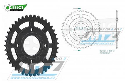 Rozeta ocelov (pevodnk) 35010-41zub ESJOT 50-35010-41