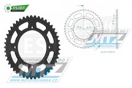 Rozeta ocelov (pevodnk) 35047-45zub ESJOT 50-35047-45