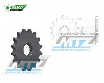 Koleko etzov (pastorek) 0423-13zub ESJOT 50-35048-13 - Suzuki GSXR1000 + GSX1300BK B-King + GSXR1300R Hayabusa