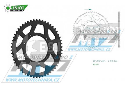 Rozeta etzov (pevodnk) Dural 15113-54zub ESJOT  51-15113-54BP - Fantic 125 Enduro Casa+CBS+Performance+Competizione + Motard Casa+CBS+Performance+Competizione