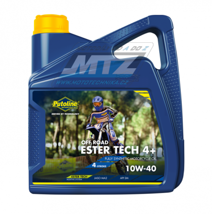 Olej motorov motocyklov Putoline Ester Tech OffRoad4+ 10W40 (balen 4L)