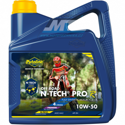 Olej motorov motocyklov Putoline N-TECH ProR+ Offroad 10W50 (balen 4L)