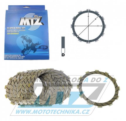 Lamely spojkov tec (s obloenm) MTZ 885-D3401-8 - Suzuki RM125 / 92-01 + TM MX250Fi+EN250Fi