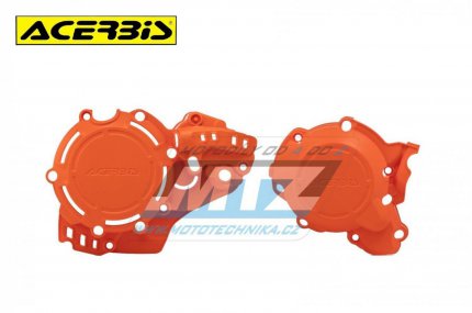 Kryty spojkovho vka a vka zapalovn Acerbis - KTM 250SX / 19-22 + 250EXC+300EXC / 20-23 + Husqvarna TC250 / 19-22 + TE250+TE300 / 20-23 + Gas-Gas MC250+EC250+EC300+EX250+EX300 - barva oranov