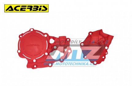 Kryty spojkovho vka a vka zapalovn Acerbis - Honda  CRF250R / 18-21 + CRF250RX+CRF300RX / 19-21 - barva erven