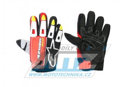 Rukavice Alpinestars - erveno-erno-bl - velikost XS