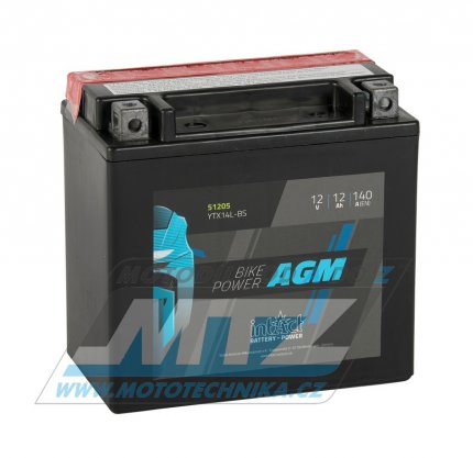 Baterie (akumultor motocyklov) YTX14L-BS (12V-12Ah)