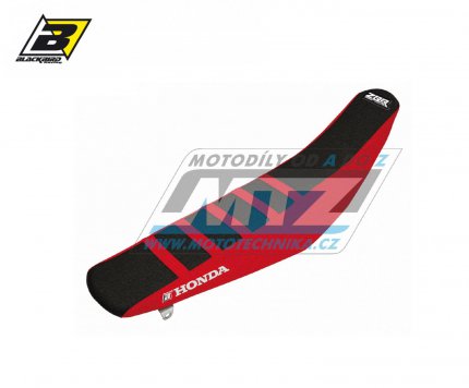 Potah sedla Honda CRF250R / 04-09 + CRF250X / 04-19 + CRF450X / 04-16 - barva erno-erven - typ potahu ZEBRA