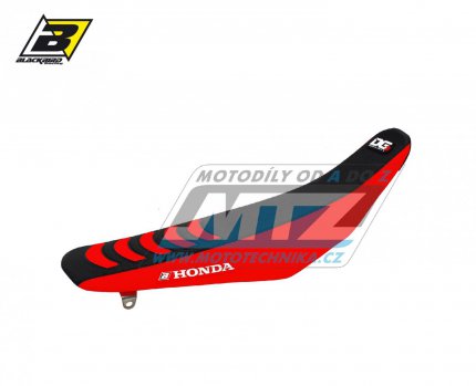 Potah sedla Honda CRF250R / 14-17 + CRF450R / 13-16  - barva erno-erven - typ potahu DG3