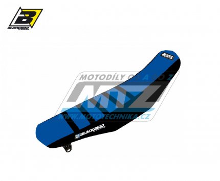 Potah sedla Yamaha YZF250+YZF450 / 06-09 + WRF250 / 07-14 + WRF450 / 07-11 - barva erno-modr - typ potahu ZEBRA