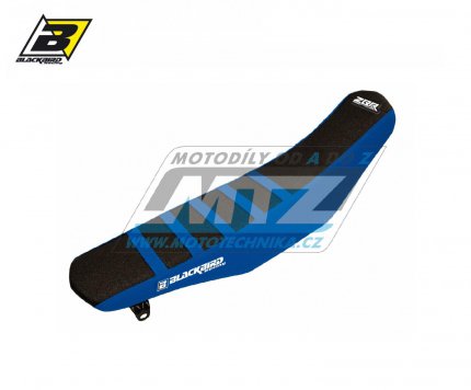 Potah sedla Yamaha YZF250 / 19-23 + YZF450 / 18-22 + WRF250 / 20-23 + WRF450 / 19-23 - barva modro-ern - typ potahu ZEBRA