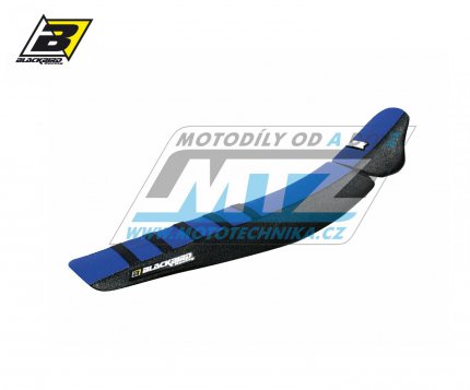 Potah sedla Yamaha YZF450 / 23-24 + YZF250 / 24 + WRF250+WRF450 - barva erno-modr - typ potahu ZEBRA