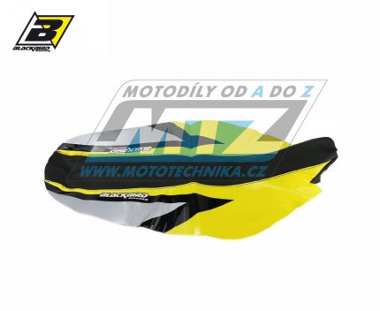 Potah sedla Suzuki RMZ450 / 05-07 - barva erno-luto-ed