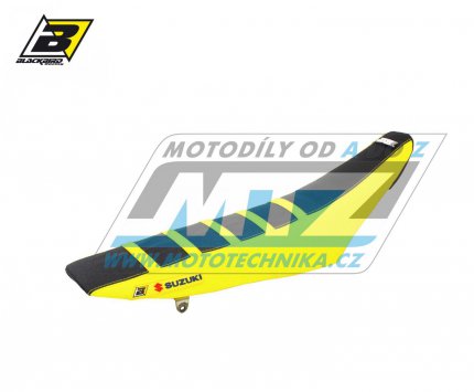 Potah sedla Suzuki RMZ250 / 07-18 - barva erno-lut - typ potahu ZEBRA