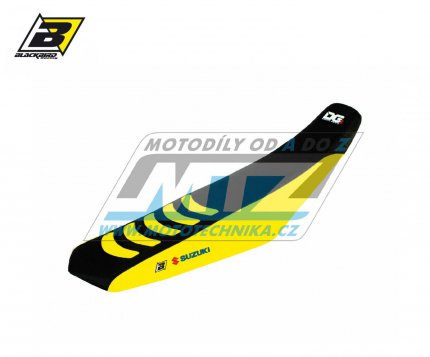 Potah sedla Suzuki RMZ250 / 19-23 + RMZ450 / 18-23 - barva erno-lut - typ potahu DG3