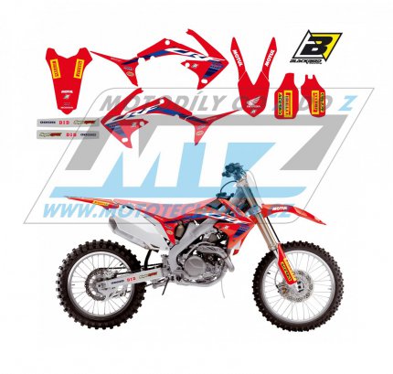 Polepy na motocykl (sada polep Graphics) Honda CRF250R / 10-13 + CRF450R / 09-12 - typ polep Replica Team HRC