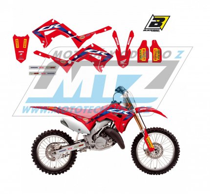 Polepy na motocykl (sada polep Graphics) Honda CR125+CR250 POLISPORT / 02-07 - typ polep Replica Team HRC