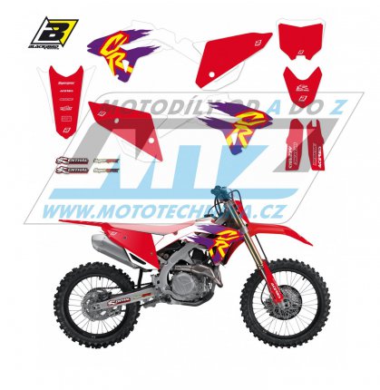 Polepy na motocykl (sada polep vetn slovch tabulek) Honda CRF250 / 22-24 + CRF450 / 21-24 - typ polep Retro