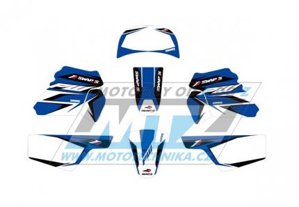 Polepy na motocykl (sada polep Swaps) Yamaha PW50 / 90-23 - typ Blue Decor Kit