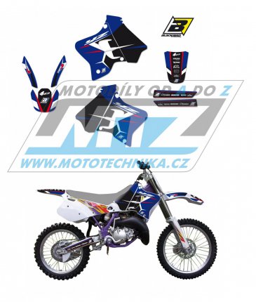 Polepy na motocykl (sada polep Dream) Yamaha YZ125+YZ250 / 93-95 - typ polep Dream4